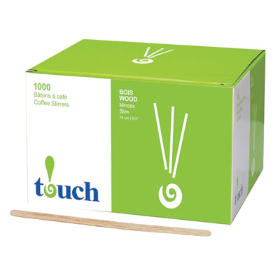 Touch 5.5" Wooden Stir Sticks 1000/Bx